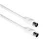Cavo antenna CX-S 5.0 mt 5, 
Connettore 1: Maschio Coax (IEC), 
Connettore 2: Femmina Coax (IEC), Colore Bianco.